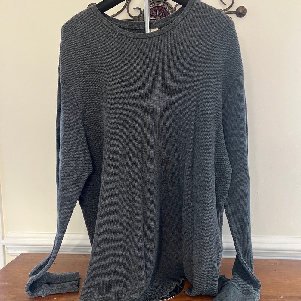 Red Camel Men's Charcoal Long Sleeve Tee